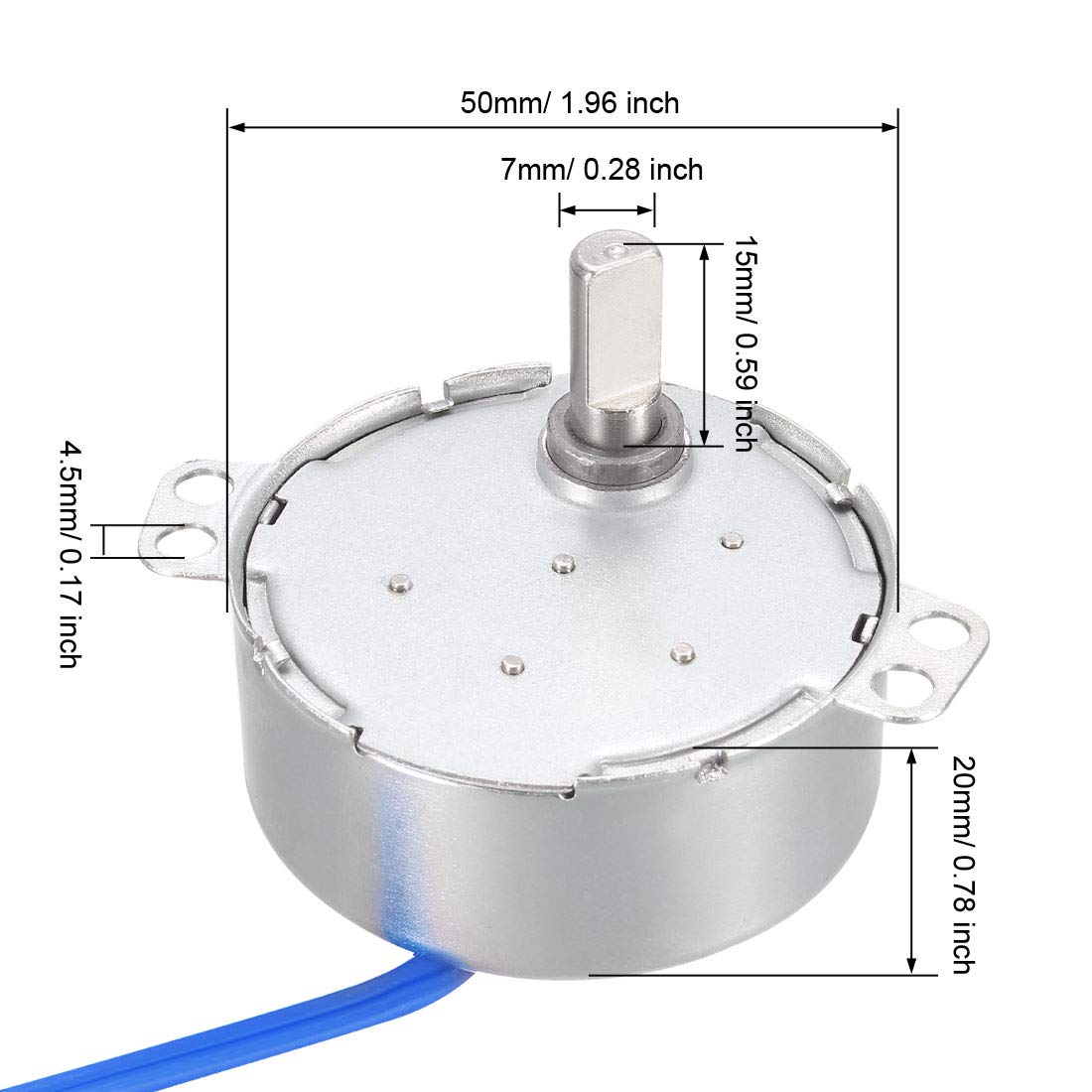 ハンドメイド用同期モーター AC 100-127V CCW/CW 4W AC 100-127V 4W Synchronous Motor 50/60Hz CCW/CW Geared Motor
